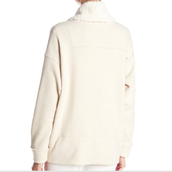 Splendid knit cardigan with faux fur collar - Picture 2 of 5